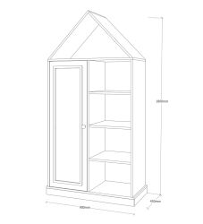 Ege Çatılı Bebek Dolabı - 4